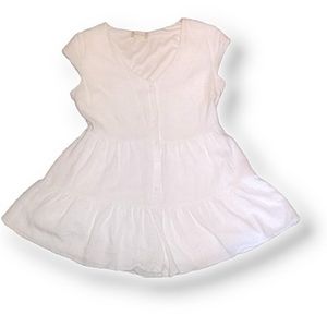 White Romper size Medium